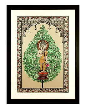 Tree of Life - Odisha Pattachitra Buddha Painting