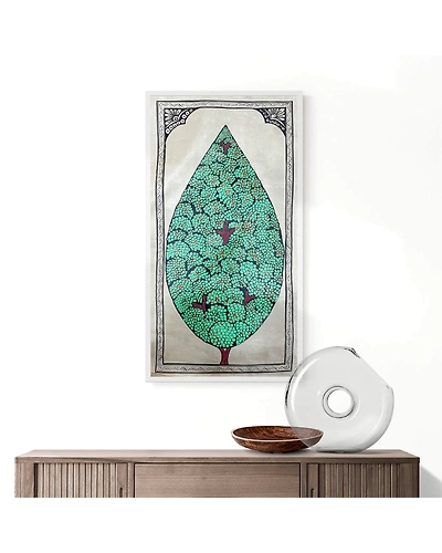Tree of Life Patta Tussar Painting-1
