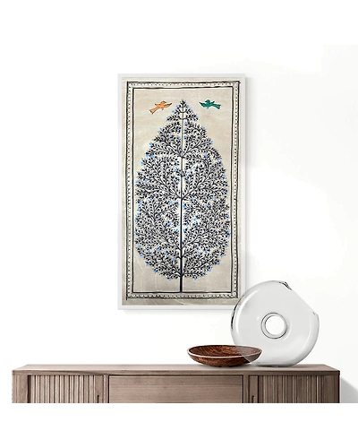 Tree of Life Patta Tussar Painting-2