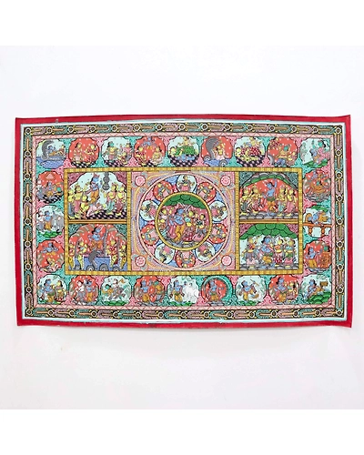 Patta Painting of Krishna Leela-4