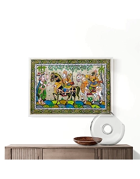 Kanchi Abhijan Patta Tussar Painting