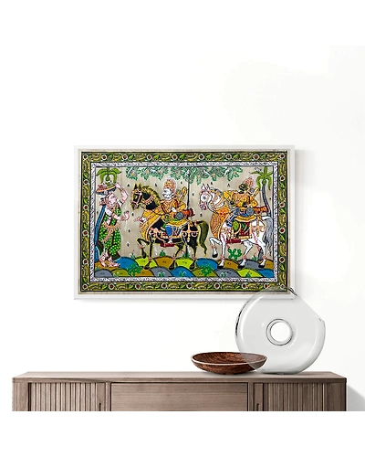 Kanchi Abhijan Patta Tussar Painting-12665259