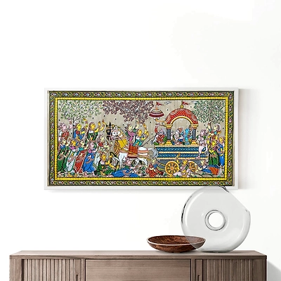 Gonasika Mathura Vije Patta Tussar Painting