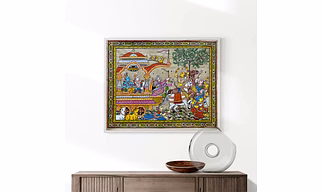 Mathura Vije Tussar Painting
