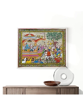 Mathura Vije Tussar Painting