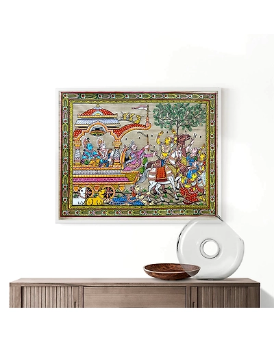 Mathura Vije Tussar Painting-12665133