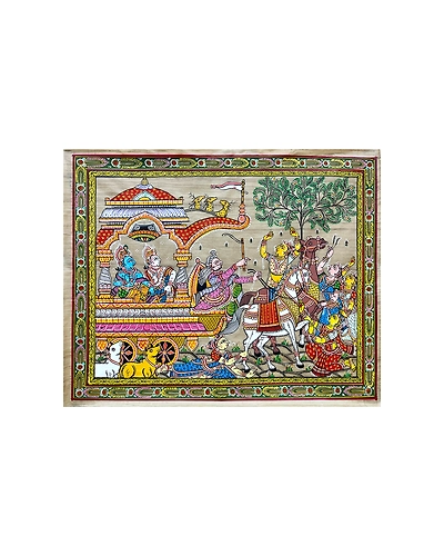 Mathura Vije Tussar Painting-1