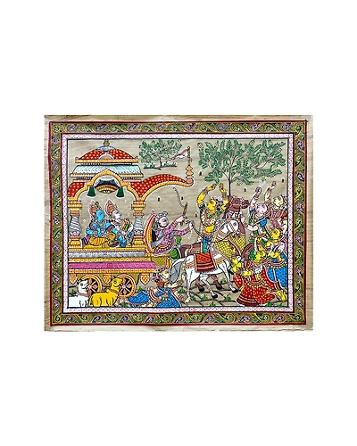 Mathura Vije Tussar Painting-3