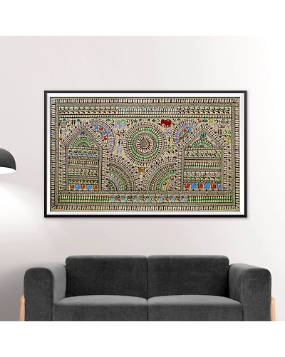 Saura Tribal Artwork with Pattachitra with different styles-2