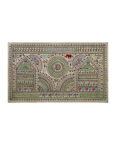 Saura Tribal Artwork with Pattachitra with different styles-3