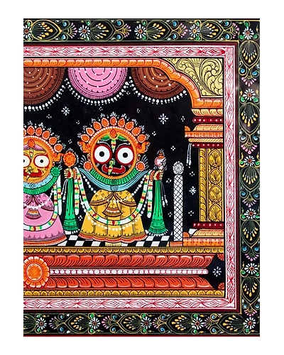 Orissa Pattachitra – Jagannath Subadra Balrama-2