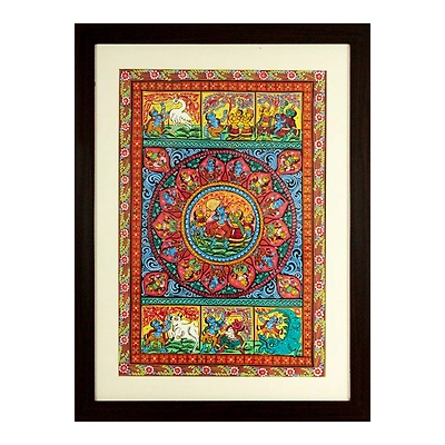 Gonasika Orissa Pattachitra – Radha Krishna with Krishna Story