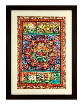 Orissa Pattachitra – Radha Krishna with Krishna Story