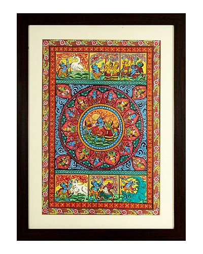 Orissa Pattachitra – Radha Krishna with Krishna Story-12665475