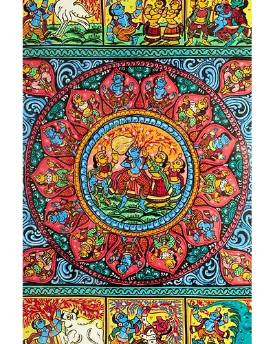 Orissa Pattachitra – Radha Krishna with Krishna Story-1