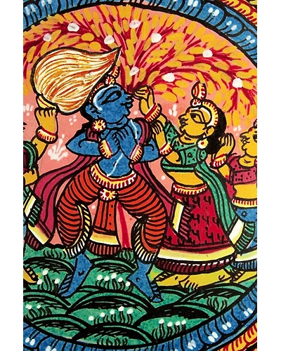 Orissa Pattachitra – Radha Krishna with Krishna Story-3