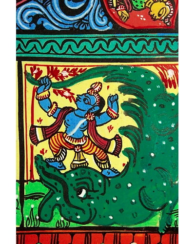 Orissa Pattachitra – Radha Krishna with Krishna Story-4