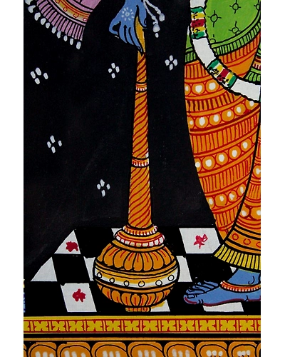 Orissa Pattachitra – Vishnu Chaturbuja-4