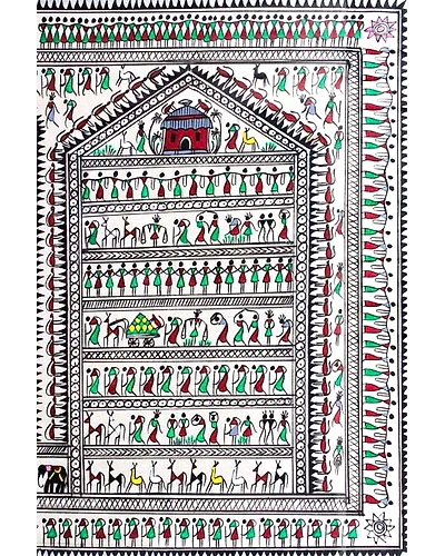 Orissa Pattachitra – Soura Tribal Style-4