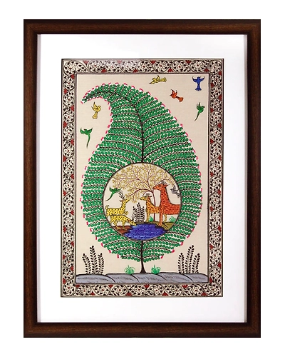 Tree of Life Orissa Pattachitra Painting-12665481