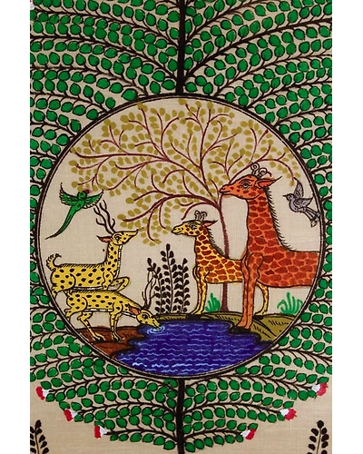Tree of Life Orissa Pattachitra Painting-1