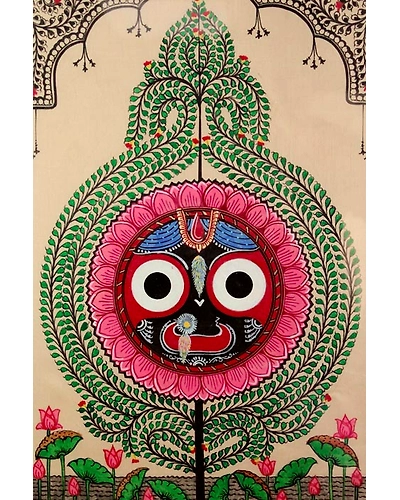 Tree of Life Orissa Pattachitra Jaganatha Painting-3
