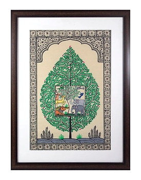 Orissa Pattachitra Tree of Life Painting