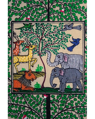Orissa Pattachitra Tree of Life Painting-1