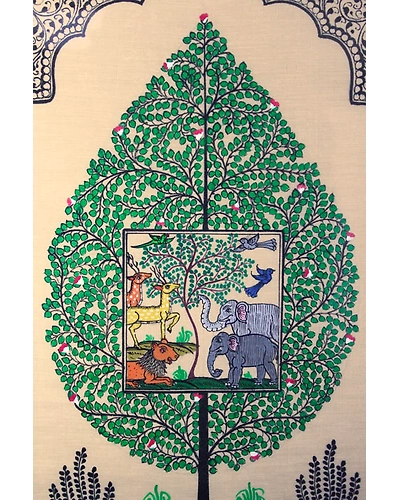 Orissa Pattachitra Tree of Life Painting-2