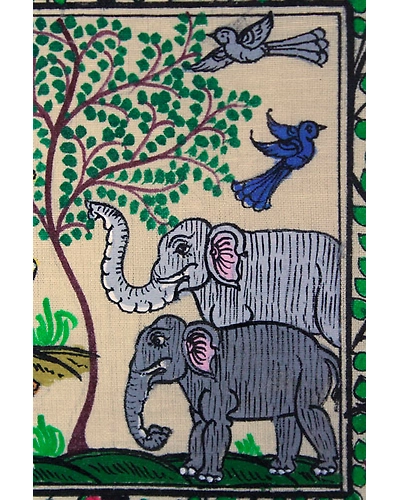 Orissa Pattachitra Tree of Life Painting-3