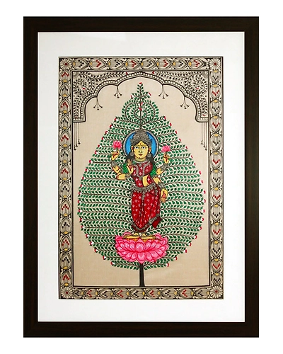 Orissa Pattachitra Tree of Life Lakshmi Painting-1