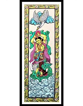 Orissa Pattachitra – Indian Classical Dancing Lady Painting