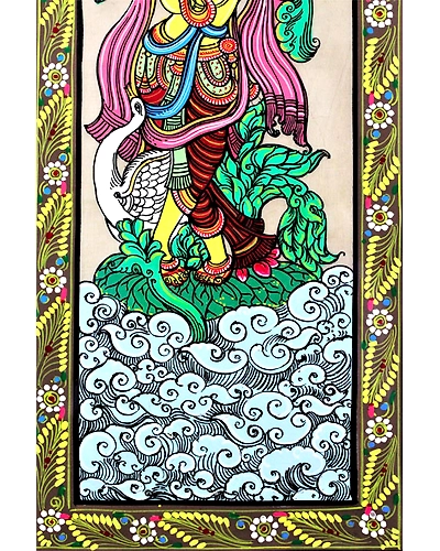 Orissa Pattachitra – Indian Classical Dancing Lady Painting-3
