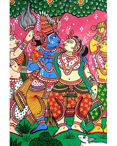 Orissa Pattachitra – Radha Krishna Painting-1