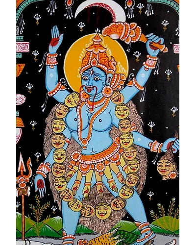 Orissa Pattachitra – Goddess Kali-2