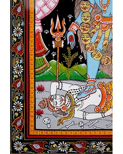 Orissa Pattachitra – Goddess Kali-3
