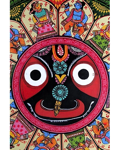 Orissa Pattachitra – Jagannath with Dashavatara-2