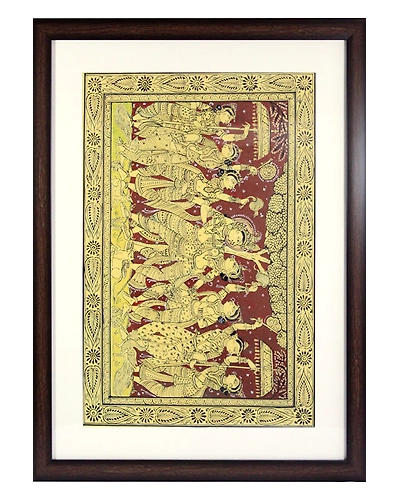 Orissa Pattachitra – Radha Krishna with Gopikas-12665567