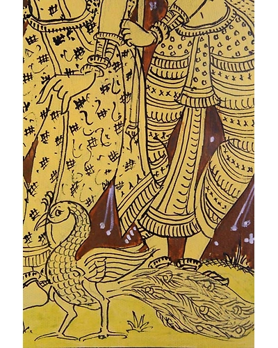 Orissa Pattachitra – Radha Krishna with Gopikas-4