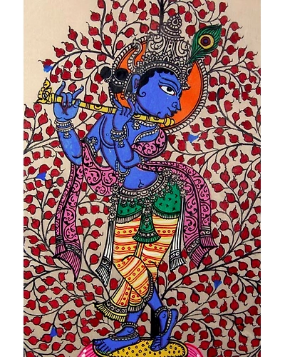Tree of Life Orissa Pattachitra Krishna Painting-1