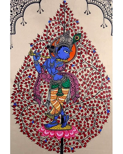 Tree of Life Orissa Pattachitra Krishna Painting-2
