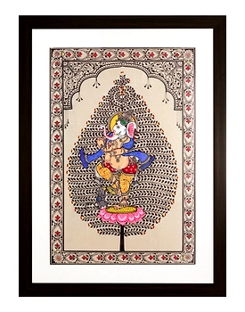 Orissa Pattachitra Tree of Life Ganesha Painting