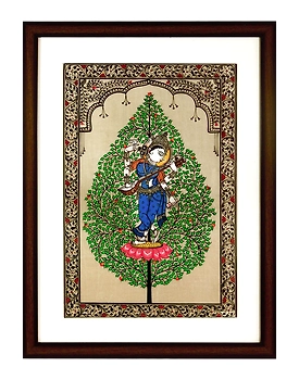 Orissa Pattachitra Tree of Life Saraswathi Painting