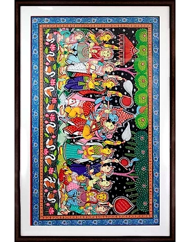 Orissa Pattachitra – Radha Krishna Rasaleela
