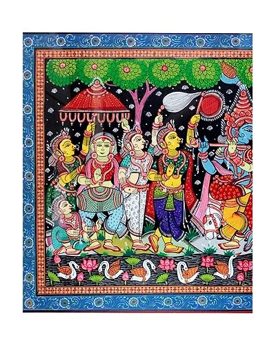 Orissa Pattachitra – Radha Krishna Rasaleela-1