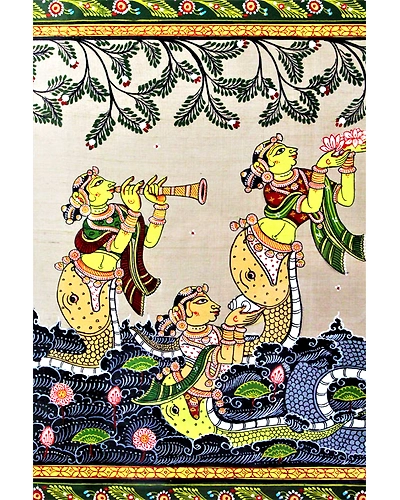 Orissa Pattachitra – Krishna Kalinga Narthana-2