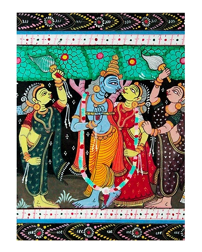 Orissa Pattachitra – Radha Krishna-4