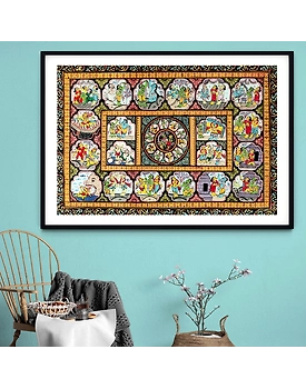 The Legend of Ramayana Pattachitra Art Painting For Home Wall Art Decor