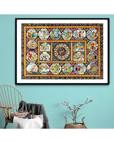 The Legend of Ramayana Pattachitra Art Painting For Home Wall Art Decor-12665597