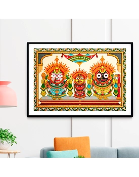 The Jagannath Darbar Pattachitra Art Painting For Home Wall Art Decor